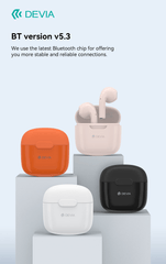 Devia-Web Audio devices Kintone TWS-K1 Earphones – Stylish Wireless Earbuds | Devia