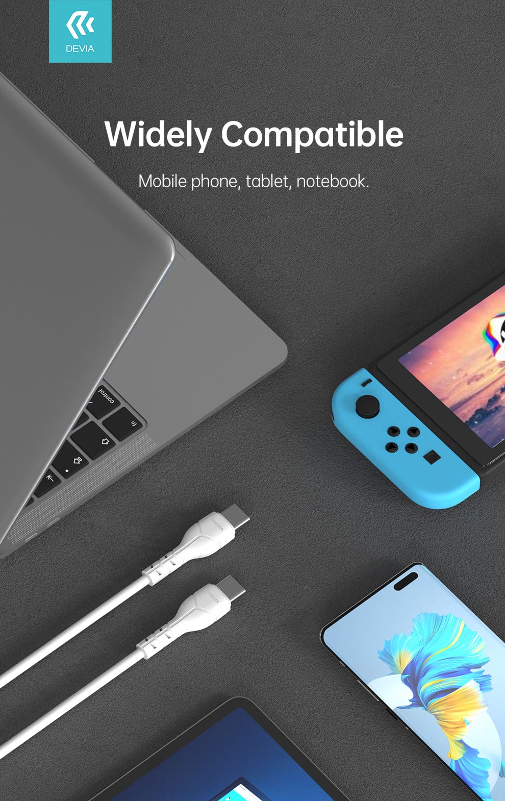 Devia-Web cables Kintone Bulk Type C to Type C Cable Set – 30 PCS | Devia