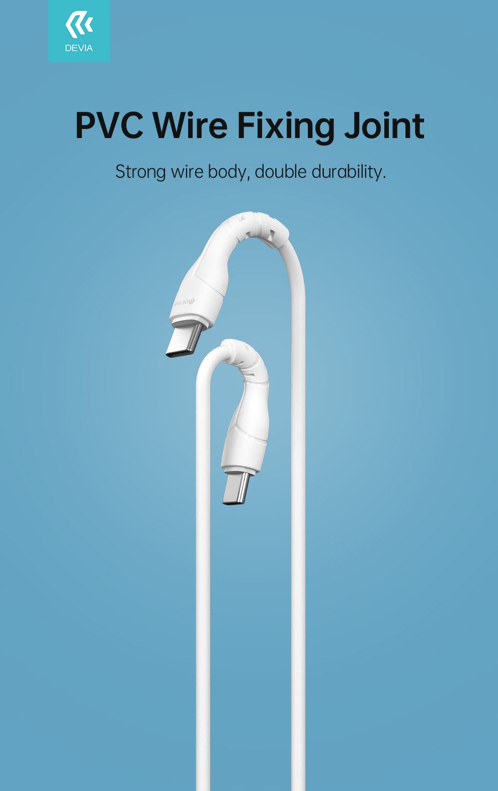 Devia-Web cables Kintone Type C to Type C Cable – 3A Fast Charging | Devia