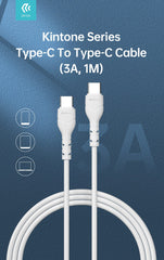 Devia-Web cables Kintone Type C to Type C Cable – 3A Fast Charging | Devia