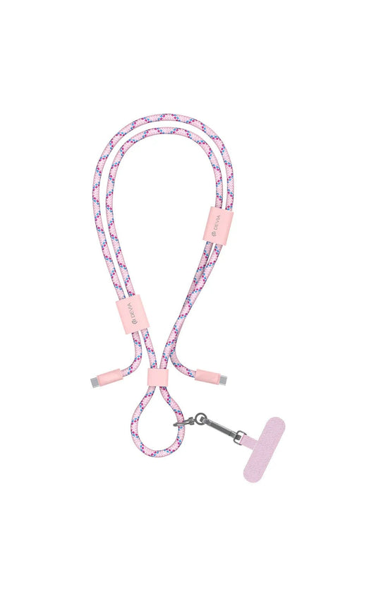 Devia-Web cables Pink Pro5 Adjustable Lanyard Type C Cable PD 60W – Devia Pakistan