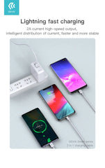 Devia-Web cables Smart Series 3 in 1 Charging Cable – Micro USB, Type C & Lightning