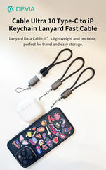 Devia-Web cables Ultra10 C to Lightning Cable with Keychain – Fast Charging | Devia
