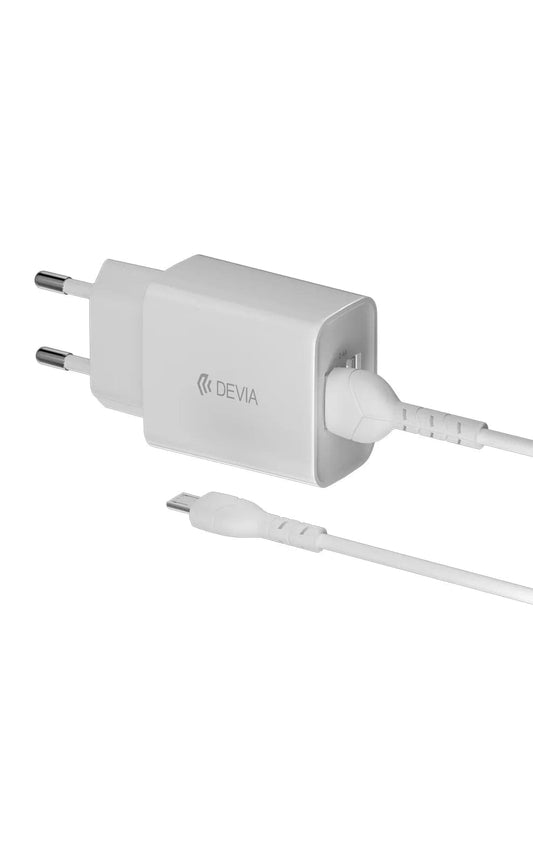 Devia-Web charger Smart Series 2.4A Charger with Dual USB & Micro Cable | Devia