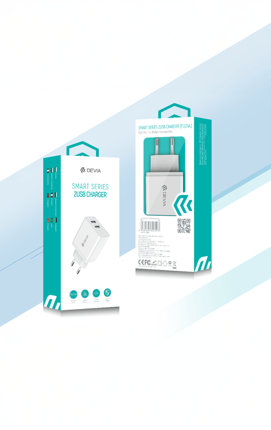 Devia-Web charger Smart Series Dual USB 2.4A Charger | Devia Pakistan