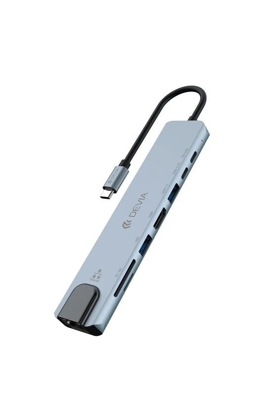 Devia-Web hubs Hub Pro1 8-in-1 USB Hub – Multi-Port Expansion | Devia Pakistan