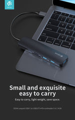 Devia-Web hubs Leopard 5-in-1 Type-C to USB Hub + PD + Card Reader | Devia