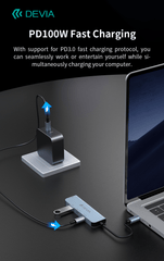 Devia-Web Leopard Series Type-C To USB 2+C+PD