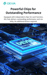 Devia-Web Leopard Series Type-C To USB 2+C+PD