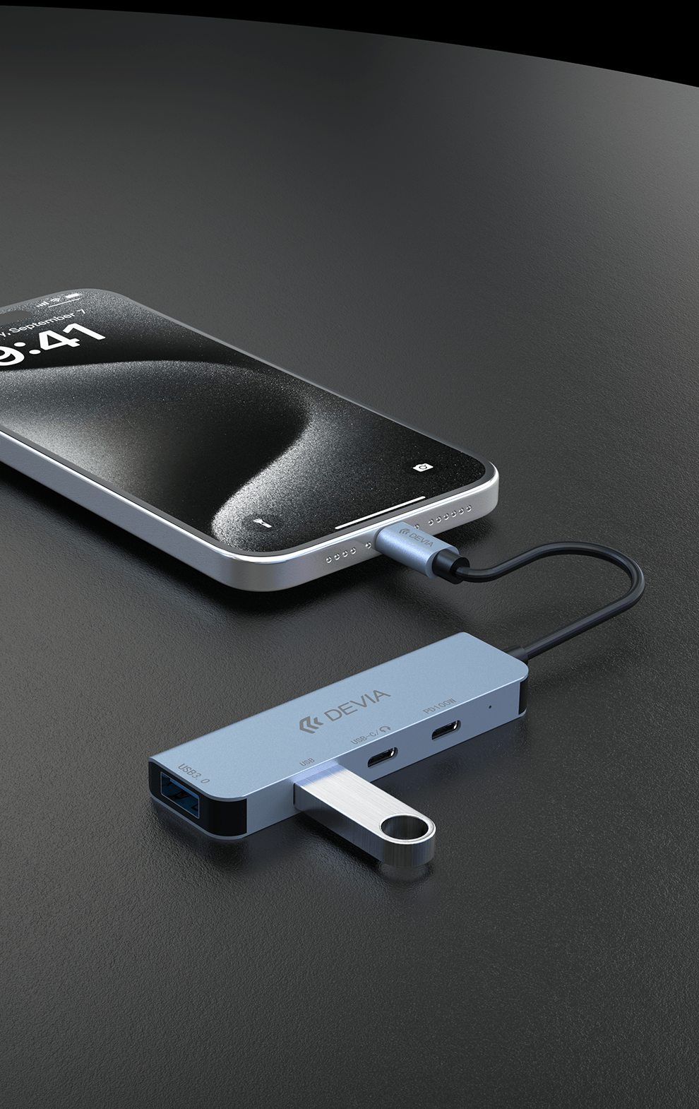 Devia-Web Leopard Series Type-C To USB 2+C+PD