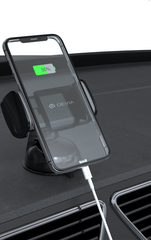 Devia-Web mobile accessories Black Universal Suction Pad Car Mount V2 – Phone Holder | Devia Pakistan