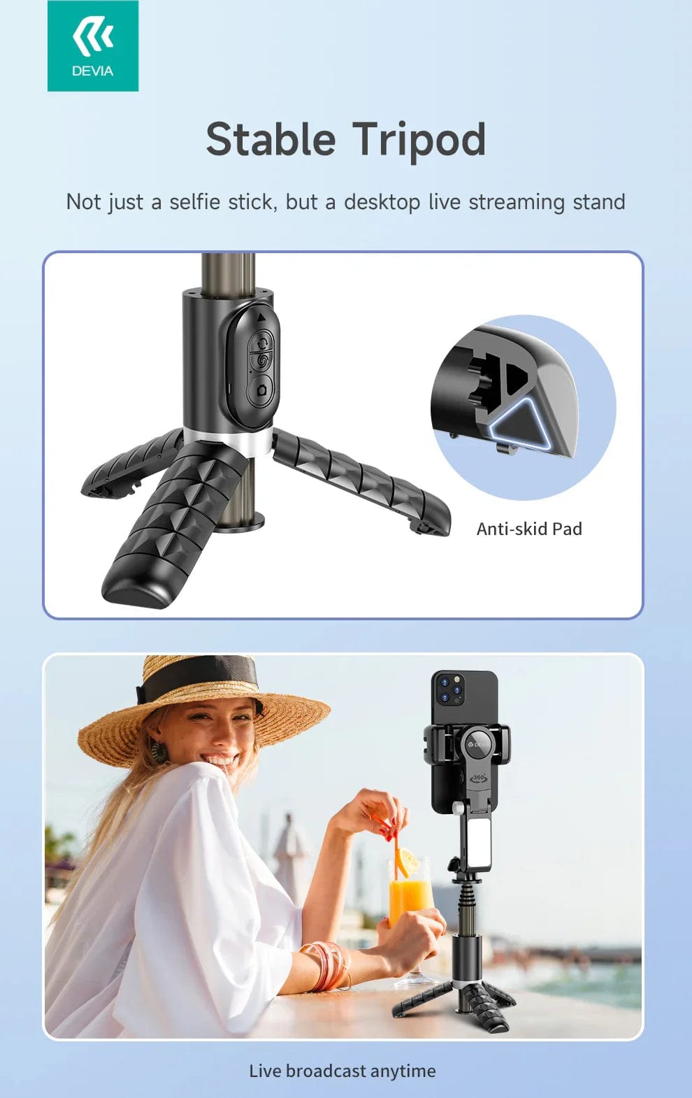 Devia-Web photo gear Multi-Functional Detachable Tripod Stand Price in Pakistan | Travel Photography Gear