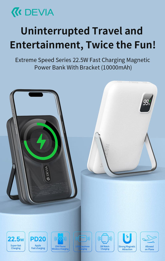 Devia-Web power banks 22.5W Magnetic Power Bank – Fast & Portable | Devia Pakistan