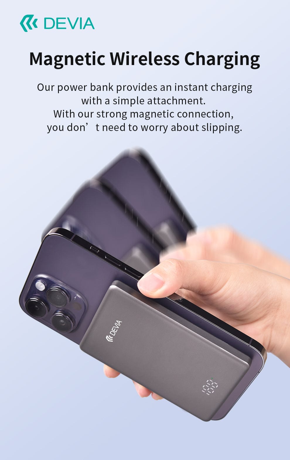 Devia-Web power banks Extreme Speed Series MINI PD 20W Metal Digital Power Bank (5000mAh)