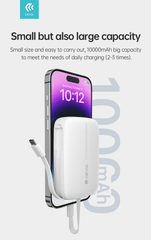 Devia-Web power banks Kintone 10000mAh Dual-Cable Power Bank | Devia Pakistan