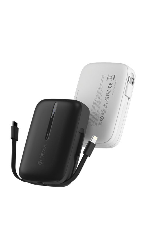 Devia-Web power banks Kintone 10000mAh Dual-Cable Power Bank | Devia Pakistan