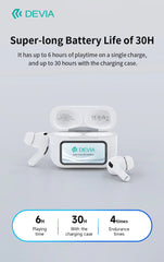 Devia-Web Audio devices ANC TWS Pro2 Wireless Earbuds with Screen | Devia Pakistan