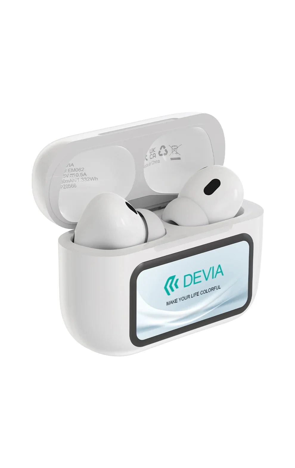 Devia-Web Audio devices ANC TWS Pro2 Wireless Earbuds with Screen | Devia Pakistan