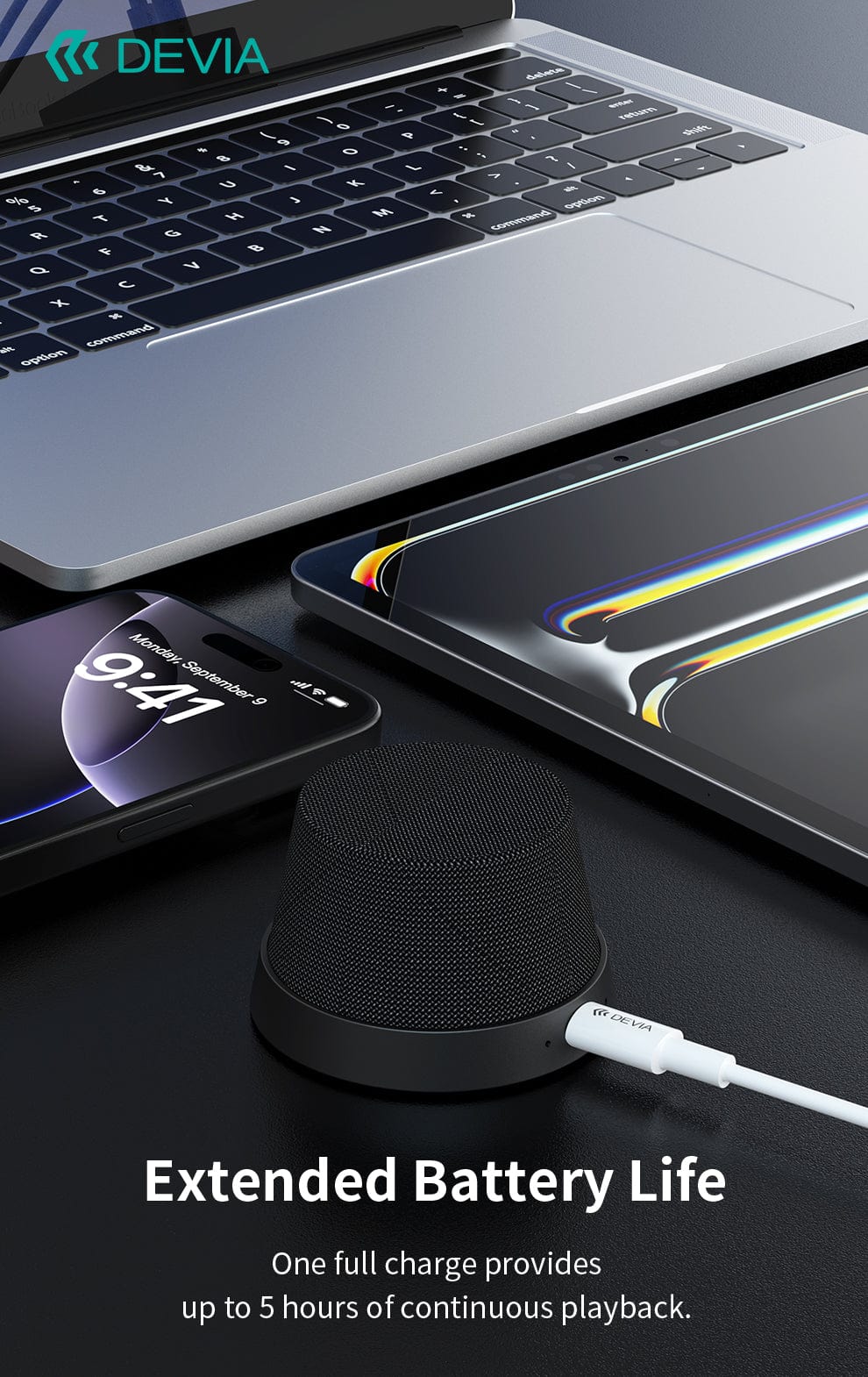 Devia-Web Audio devices Sound Lite3 Wireless Speaker – Portable & Powerful | Devia
