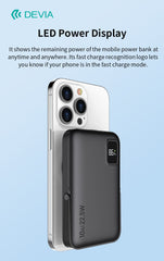 Devia-Web power banks 22.5W Magnetic Power Bank – Fast & Portable | Devia Pakistan