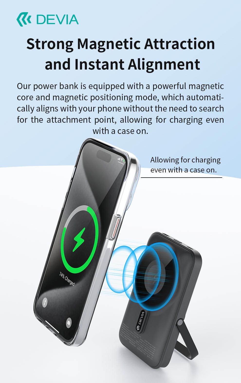 Devia-Web power banks 22.5W Magnetic Power Bank – Fast & Portable | Devia Pakistan