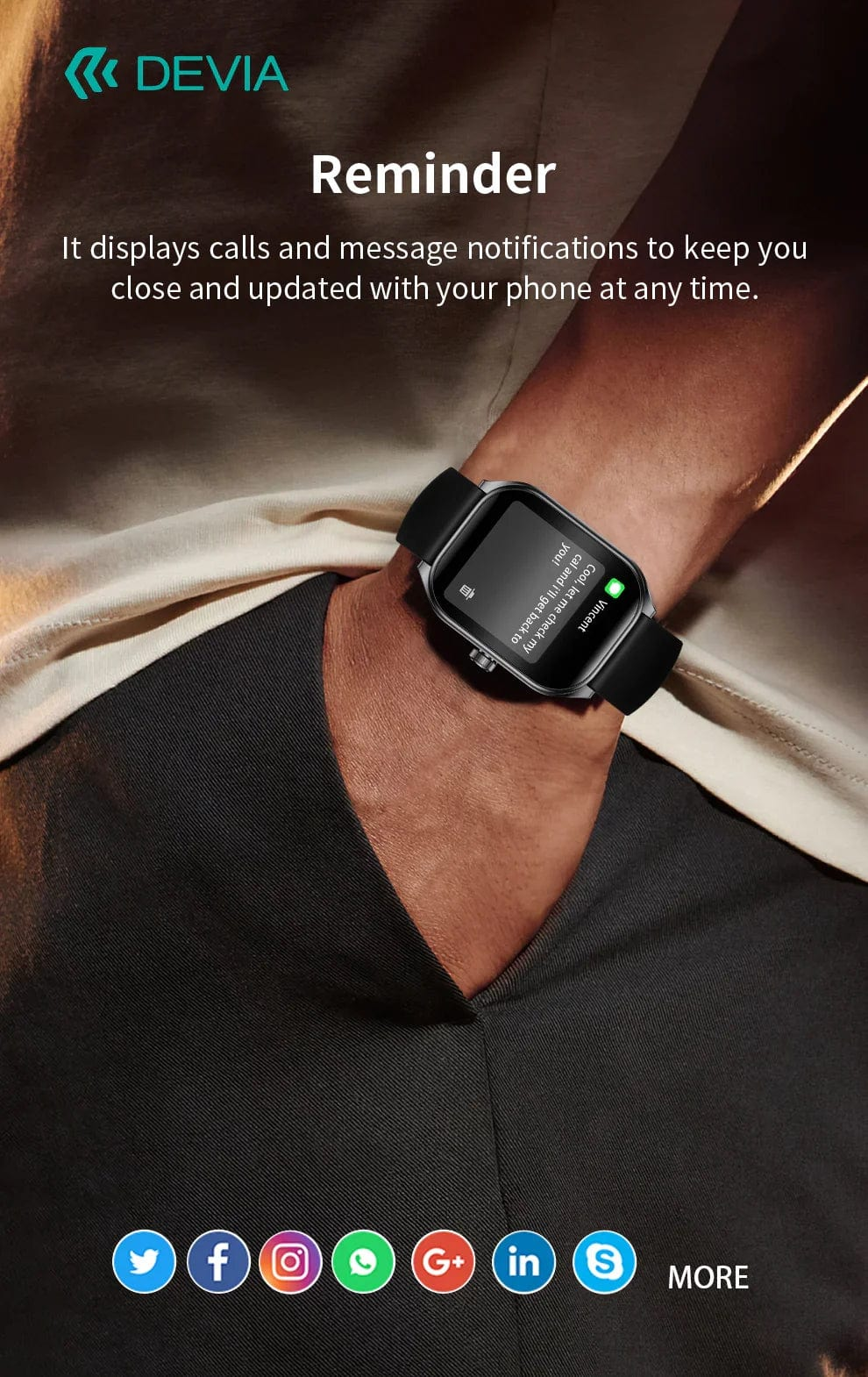 Devia-Web Smart Watch DEVIA Smart Watch WT4 – Fitness & Lifestyle Smartwatch | Devia