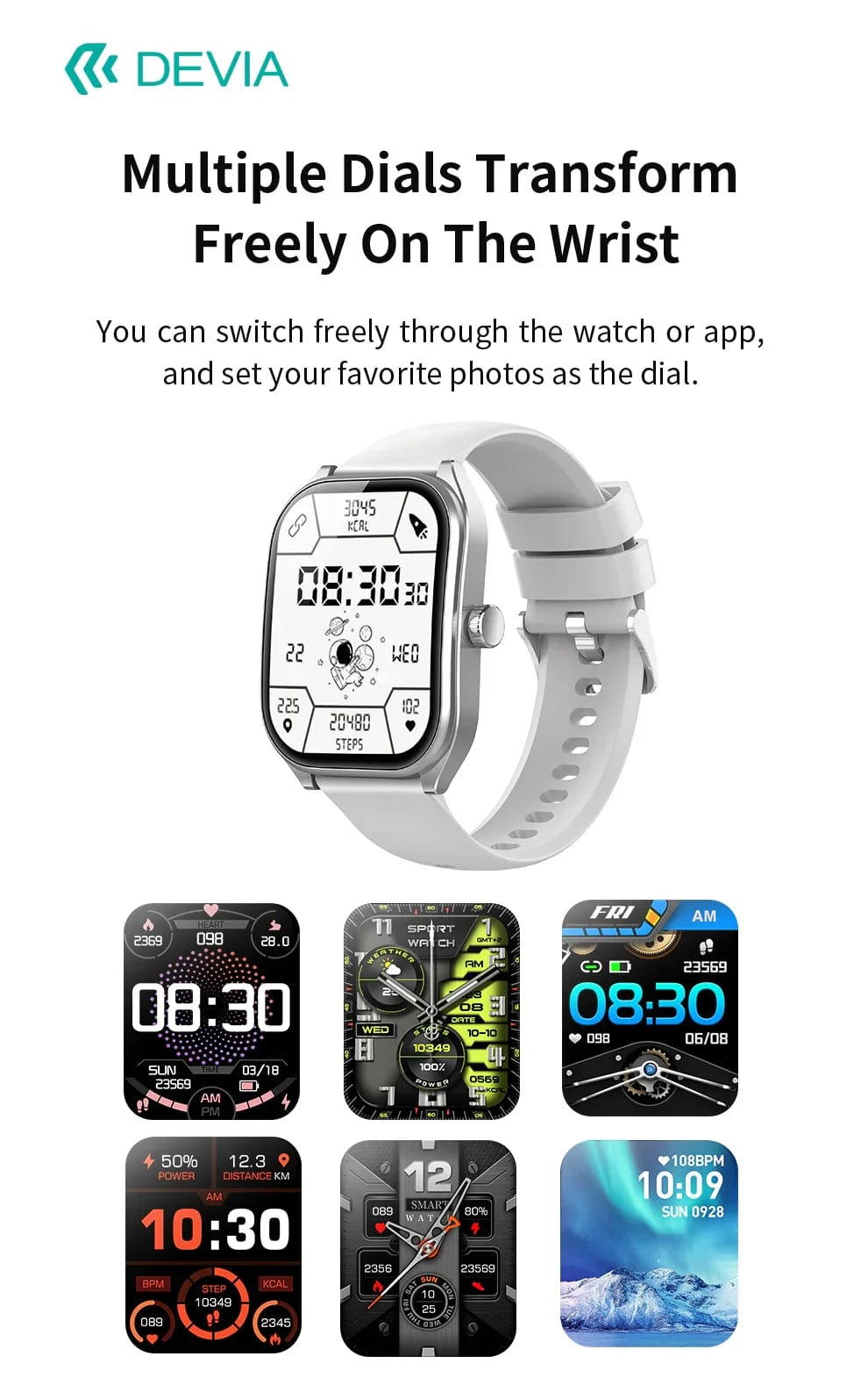 Devia-Web Smart Watch DEVIA Smart Watch WT4 – Fitness & Lifestyle Smartwatch | Devia